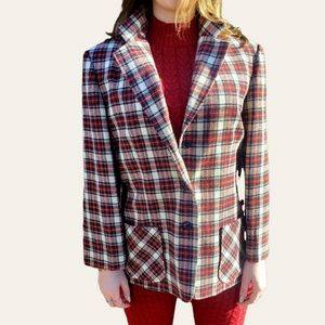 Vintage 60s Plaid Blazer